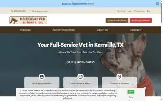 Hoegemeyer Animal Clinic website
