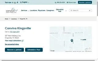 Conviva Senior Primary Care of Kingsville website