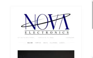 Nova Electronics website