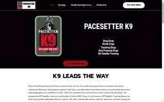 Pacesetter K9 LLC website