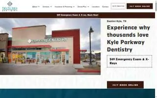 Kyle Parkway Dentistry website