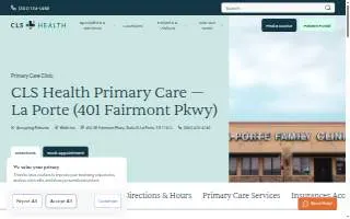 CLS Health: Primary Care Providers - La Porte website