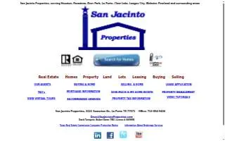 San Jacinto Properties website