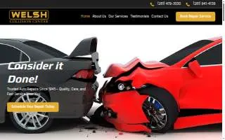 Welsh Collision Center, LLC website