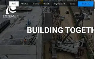 Cobalt Construction website