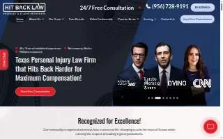 Hit Back Law By Gonzalez Druker Law Firm, PLLC website