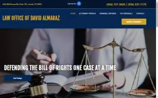Law Office of David Almaraz website