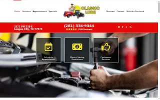 Classic Lube Auto Repair website
