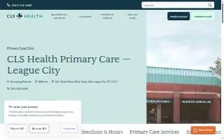 CLS Health: Primary Care Providers - League City website