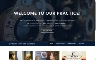 League City Eye Center website