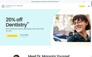 League City Smiles Dentistry website