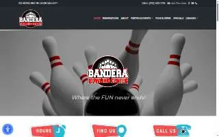 Bandera Bowling Center website
