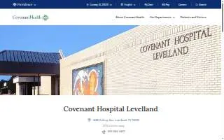 Covenant Hospital Levelland website