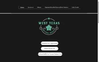 West Texas Optimal Health website