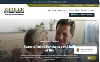 Ziegler Estate Law Group of Levelland website
