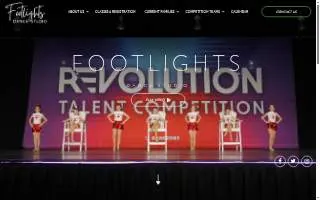 Footlights Dance Studio website