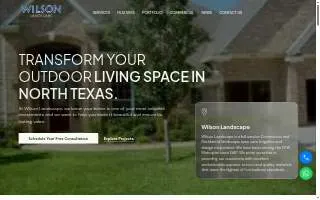Wilson Landscape Design website