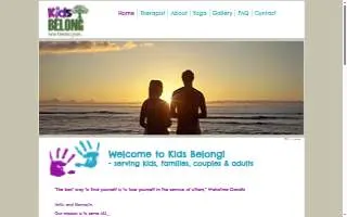 Kids Belong Counseling LLC website