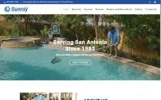 Sunray Pool Service Co website