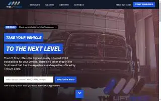 The Lift Shop website