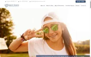 Bailey Family Orthodontics website