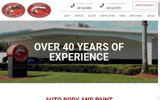 Collision Paint & Repair website