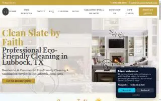 Clean Slate By Faith website