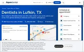 Aspen Dental - Lufkin website