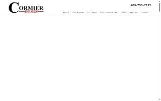 Cormier Homes website