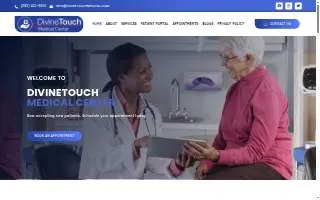 DivineTouch Medical Center Mansfield website