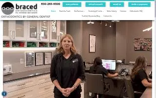 Braced Orthodontics website