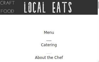 Local Eats Craft Food website