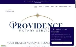 Providence Notary and Apostille Services website