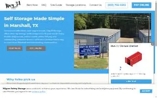 Hwy 31 Storage website