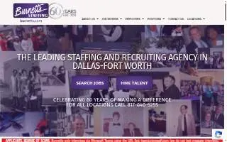 Burnett's Staffing of McKinney website