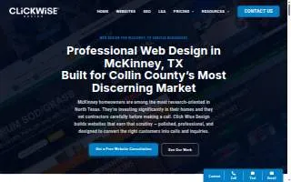 Click Wise Design website