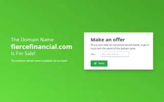 Fierce Financial Planning Services Inc website