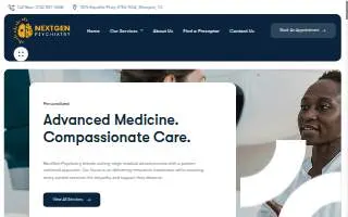 NextGen Psychiatry website