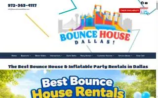 Bounce House Dallas website