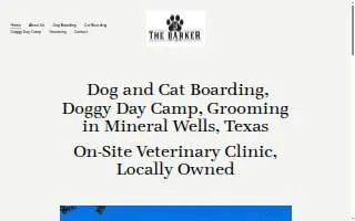 The Barker Pet Hotel website