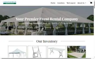 Celestia Event Rentals of Mission Bend website
