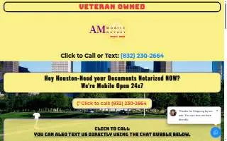 AM MOBILE NOTARY SERVICES (Veteran Owned) website