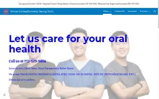 Prima Smiles Sugar Land + Missouri City website
