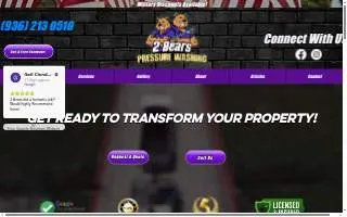 2 Bears Pressure Washing website