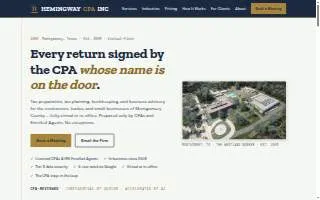 Hemingway CPA INC website