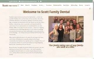 Scott Family Dental of Montgomery website