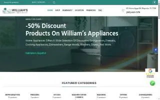 William's Appliances Outlet Conroe of Montgomery website