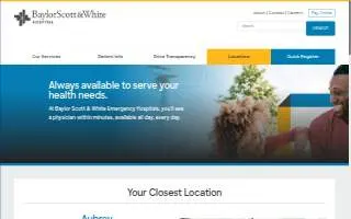 Baylor Scott & White Emergency Hospitals - Murphy website