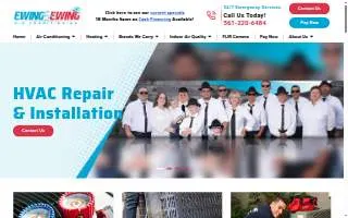 Ewing Air Conditioning & Heating LLC website