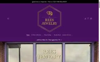 Rees Jewelry website